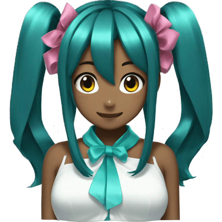 Black Hatsune Miku emoji