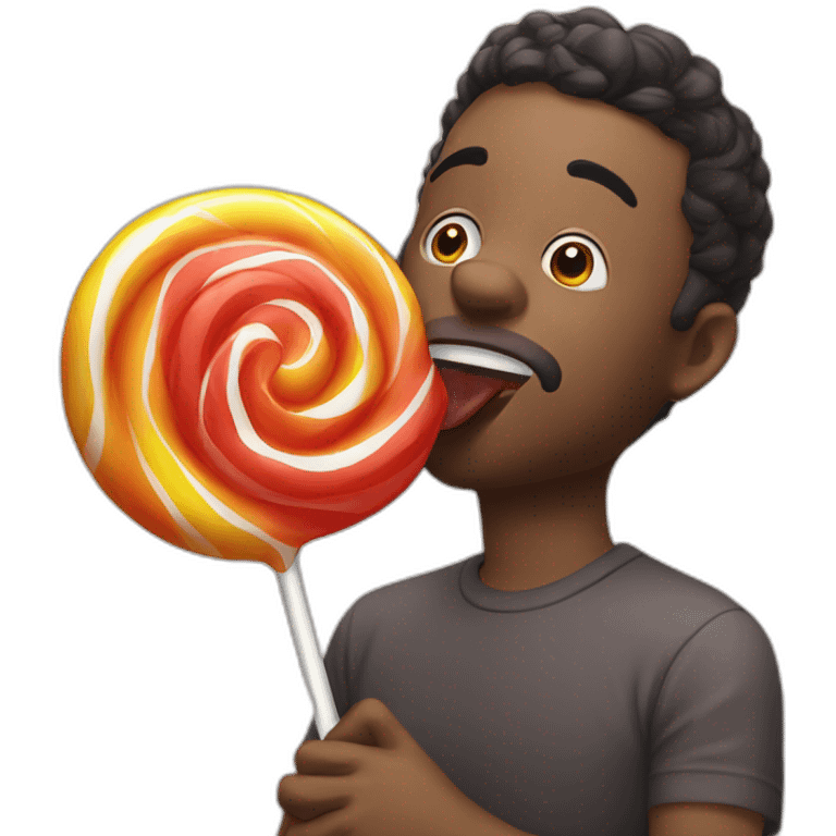 sucking lolipop emoji