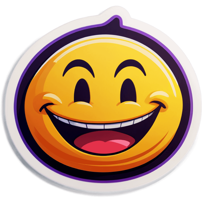 Smiling funny emoji