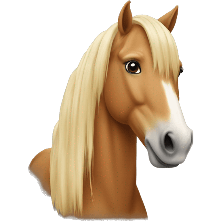 Haflinger horse emoji