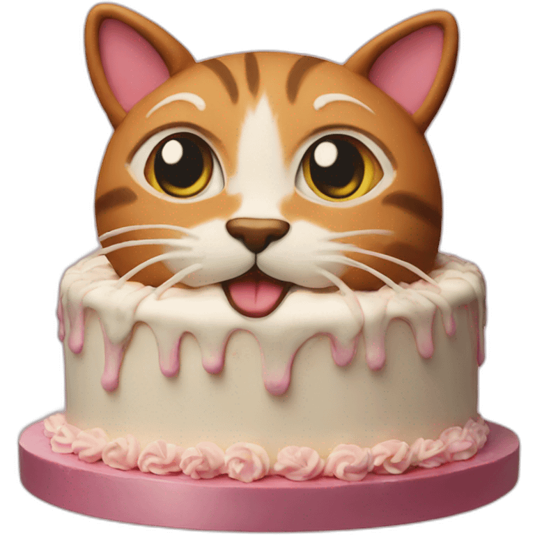 Cat cake emoji