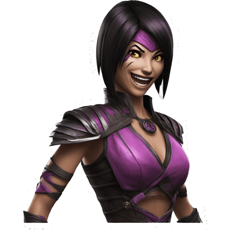 Laughs Mileena Mortal Kombat X emoji