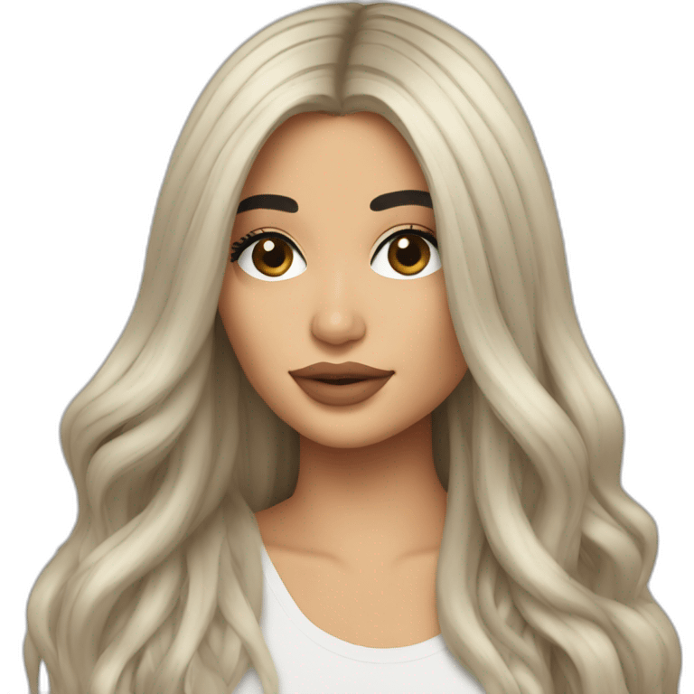 kylie jenner with long hair emoji