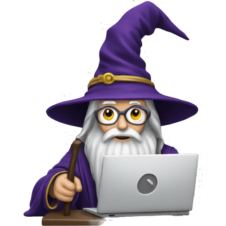 wizard wit computer emoji