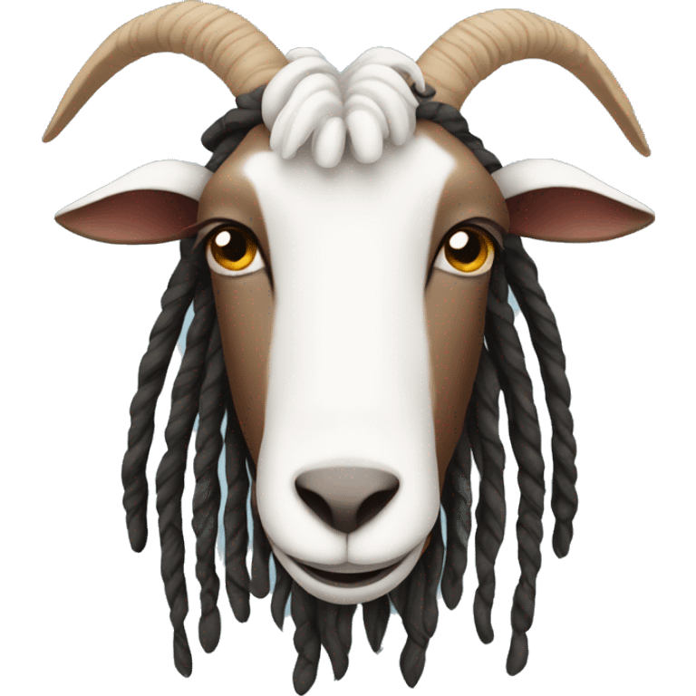 Goat with dreads emoji