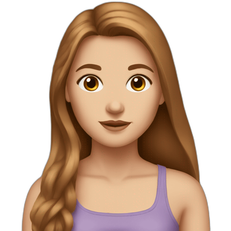 white-girl-with-long-brown-hair-wearing-crop-top emoji