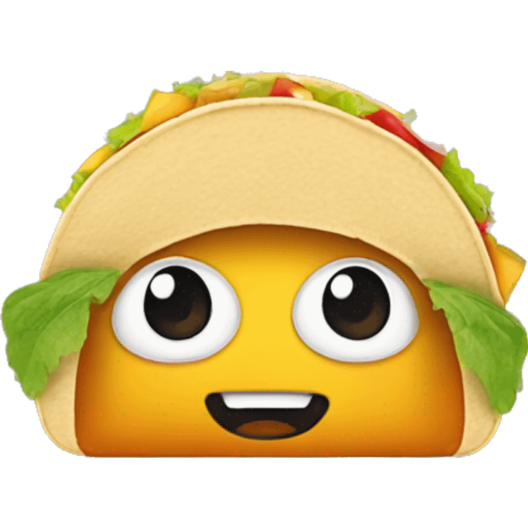 Peach in a taco emoji