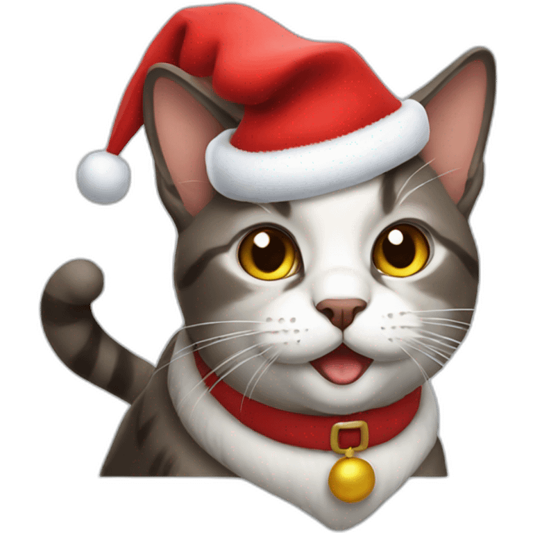 Cat Santa Claus  emoji