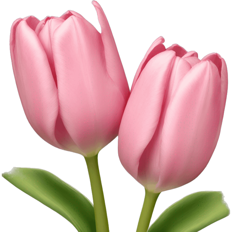 light pink tulip bouqet emoji