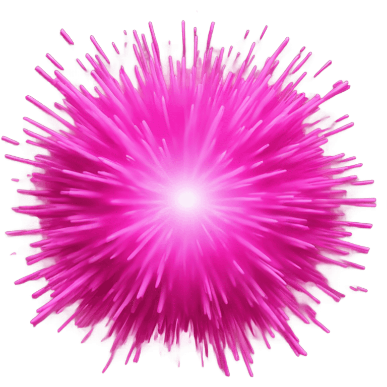 Pink sparkly explosion ￼  emoji