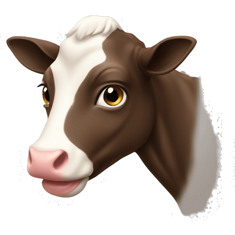 O vaca roz emoji