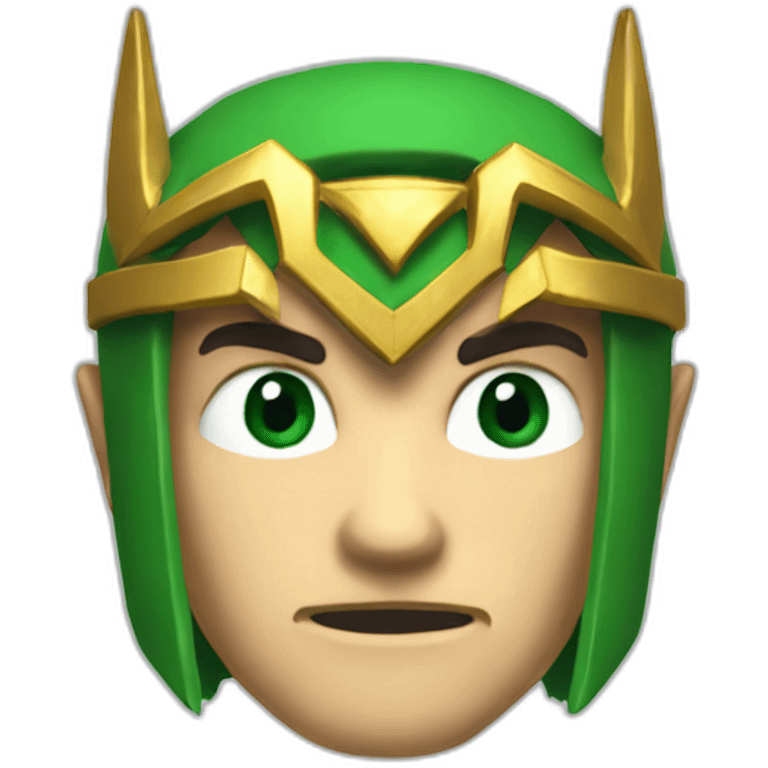 link from zelda game using batman mask emoji