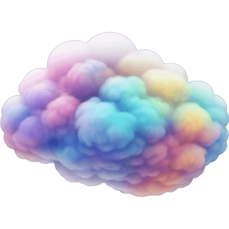 cloud filled with galaxy emoji