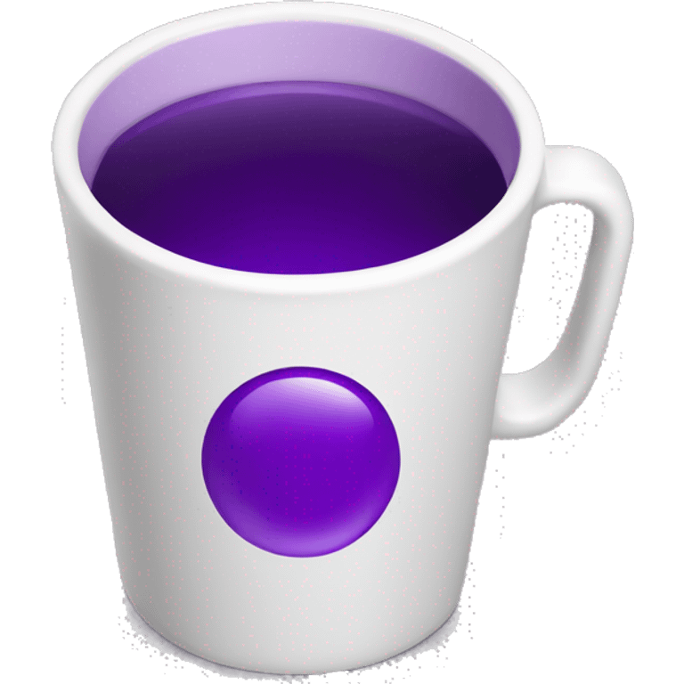 Cup with purple lean in it  emoji