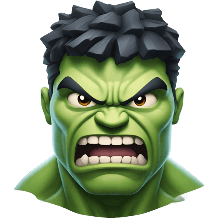 Hulk as ghost vampire angry emoji