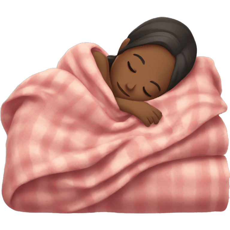 girl sleeping with a blanket  emoji