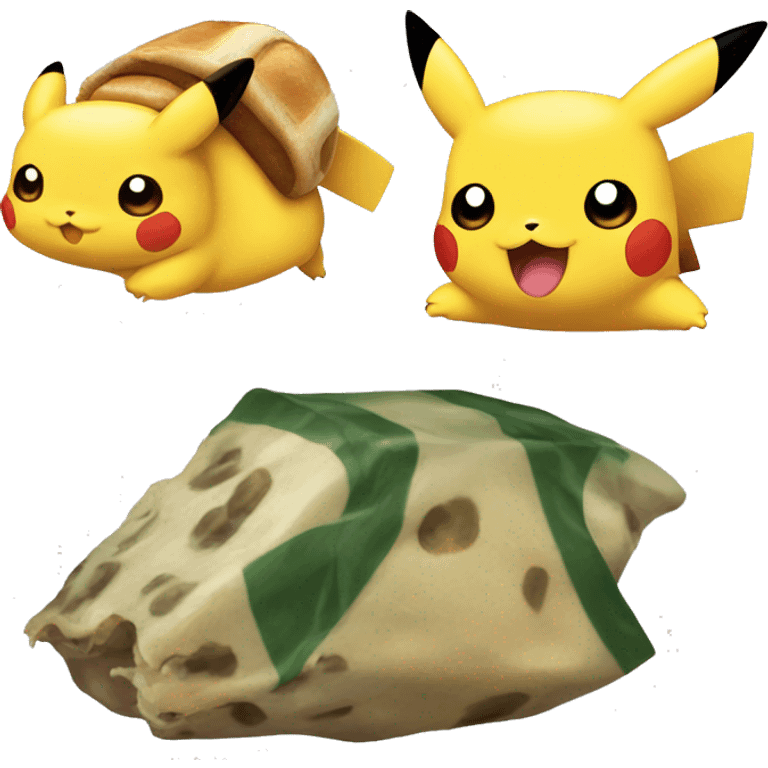 Pikachu and Carapuce emoji