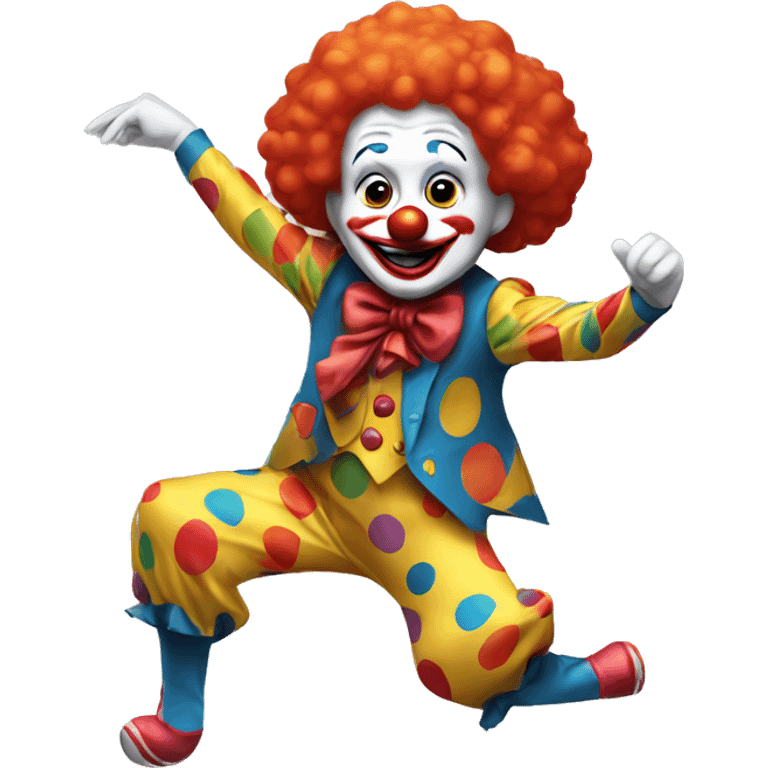 Clown dancing emoji