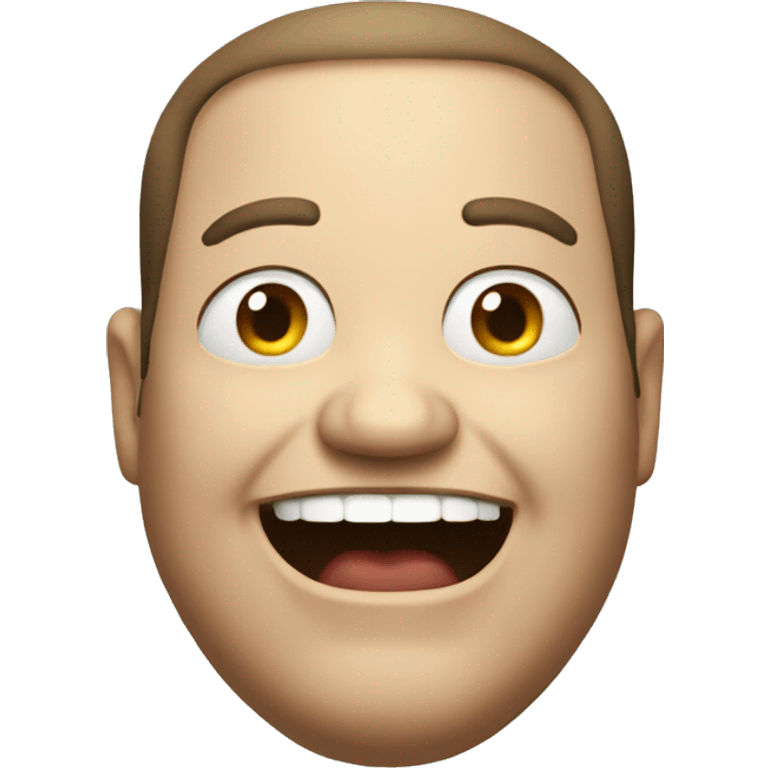 Fat dude smiling creepy  emoji