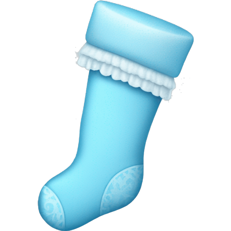 Baby blue stocking  emoji