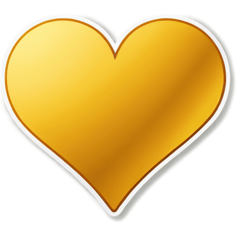 Golden heart emoji