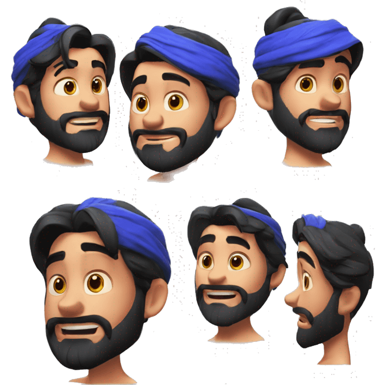 Genio de aladdin 3D Pixar Style emoji