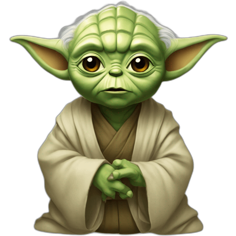 Yoda qui tien un goe emoji