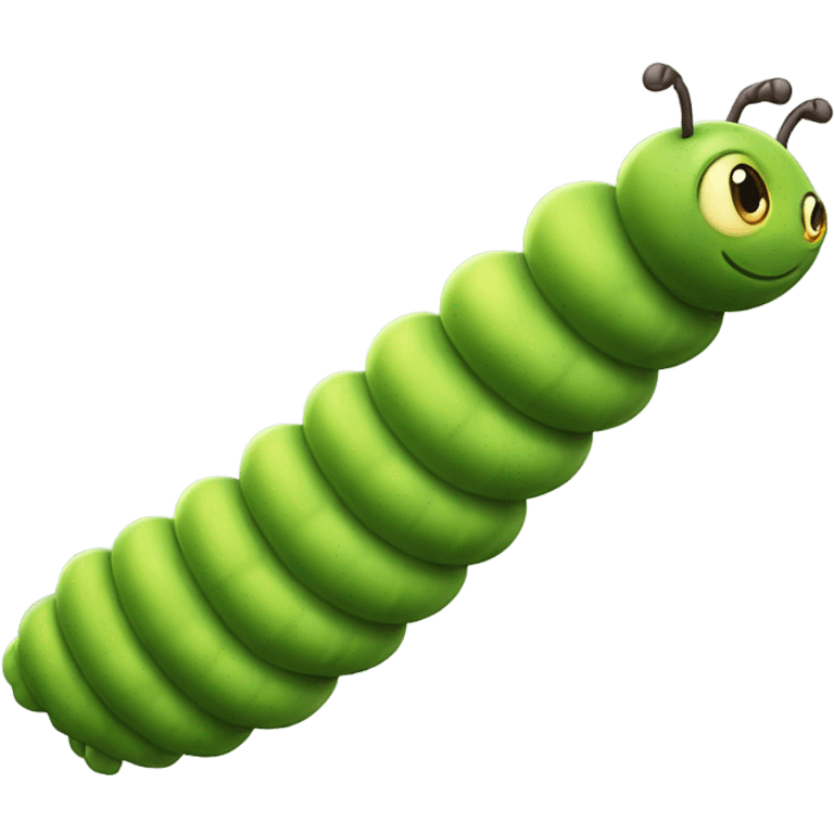 Flying caterpillar emoji