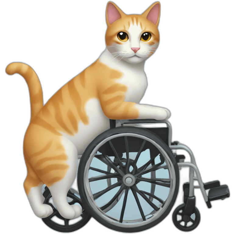 Cat wheelchair emoji