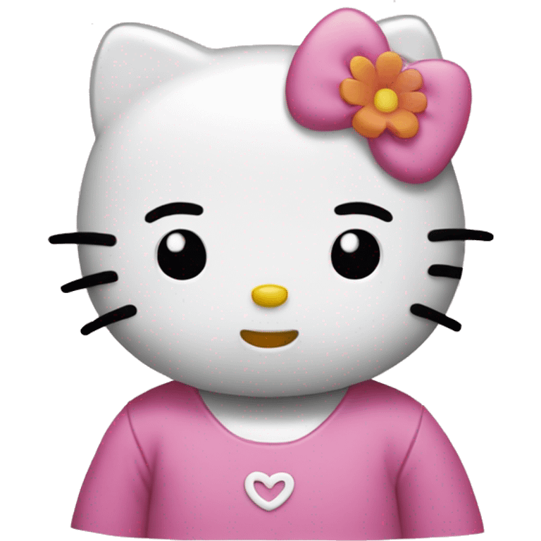 Hello kitty calm emoji