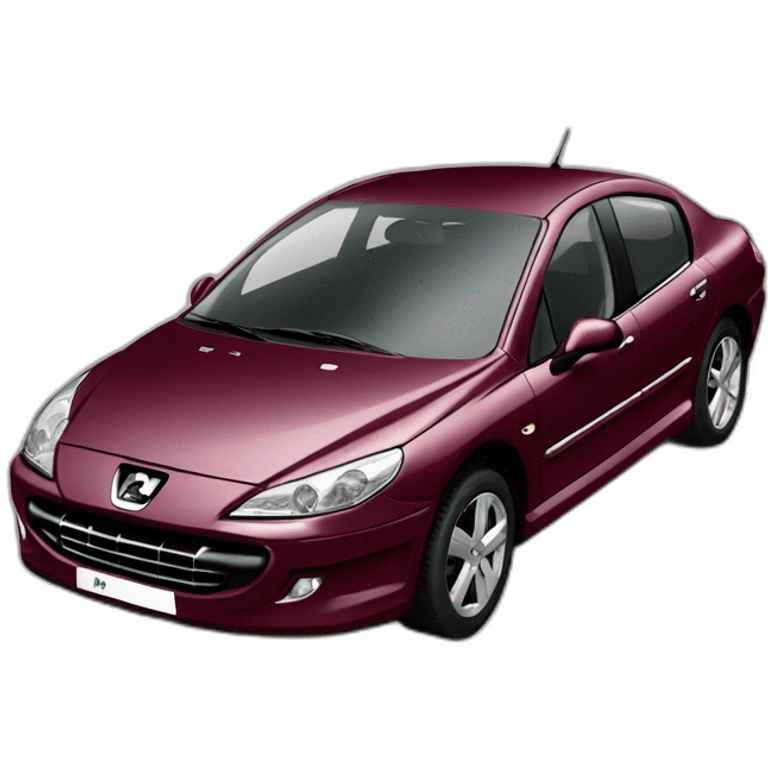 Peugeot 407 couleur bordeaux emoji