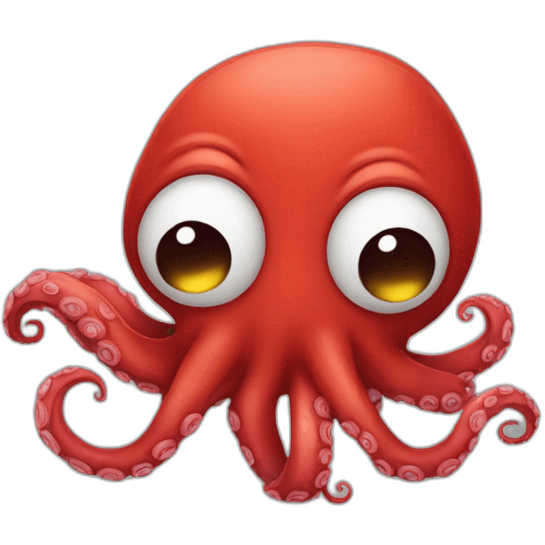 red octopus sad emoji