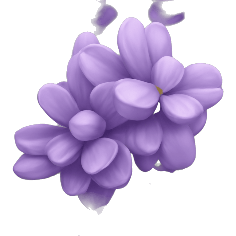 Purple lilac flower emoji