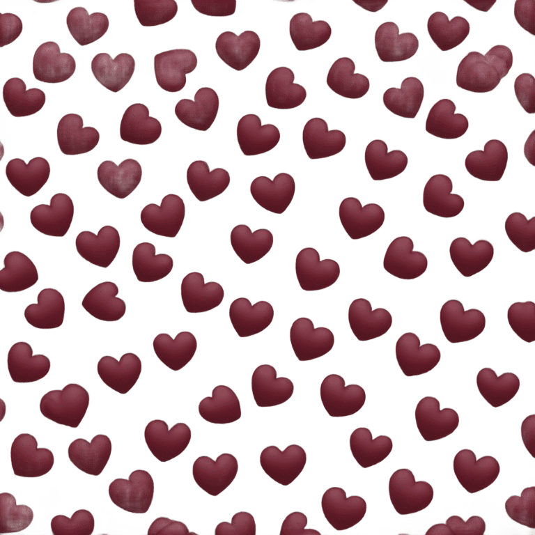 Dark red burgundy heart emoji