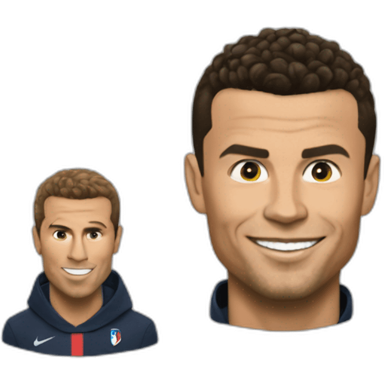 Ronaldo sur macron emoji