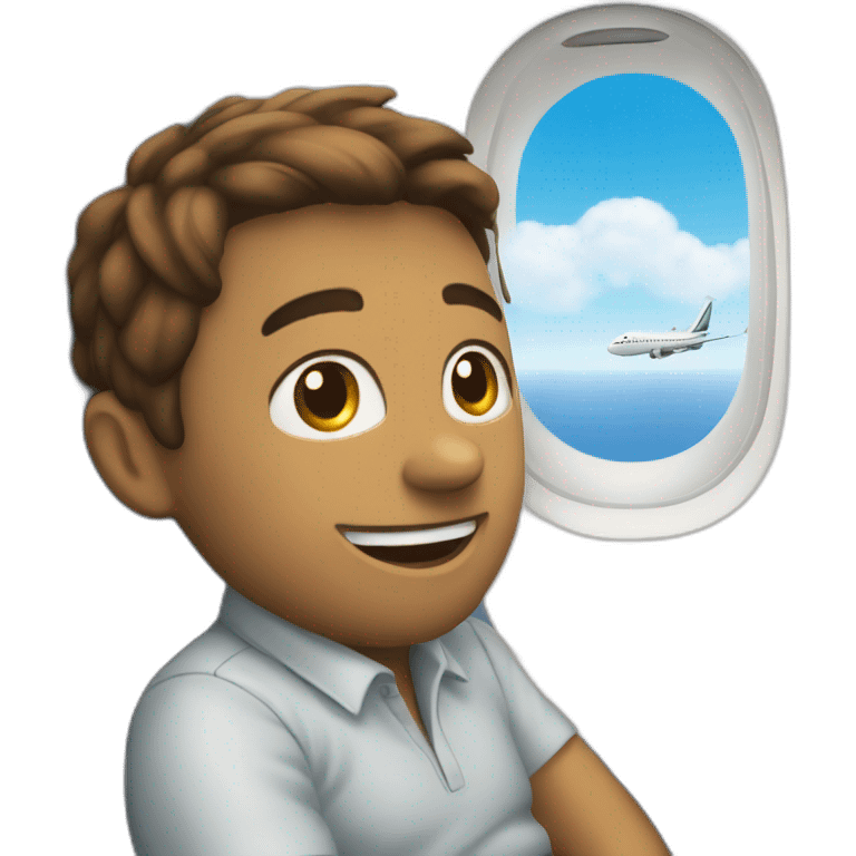 Chat sur un avion emoji