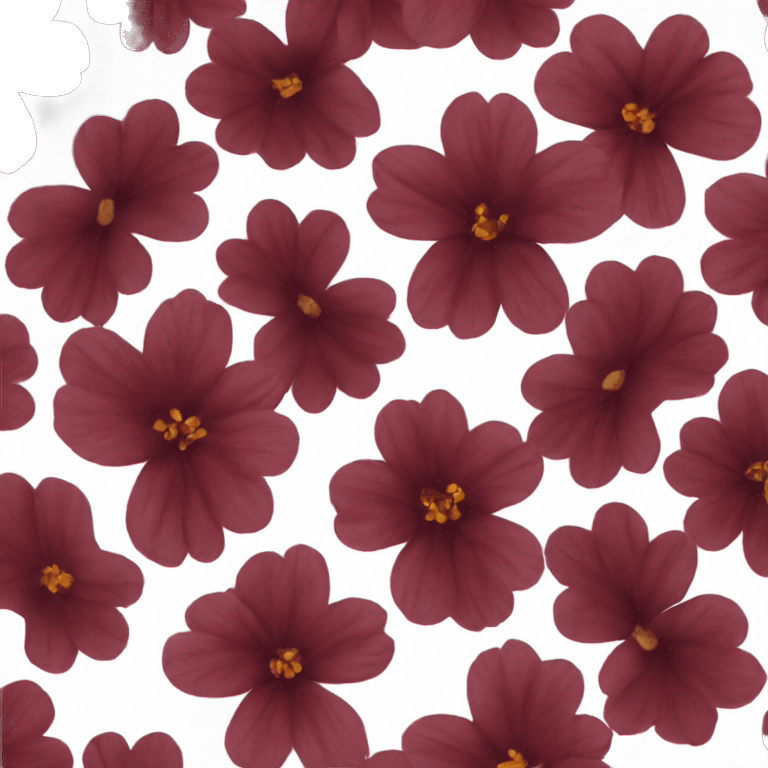 Maroon flowers emoji