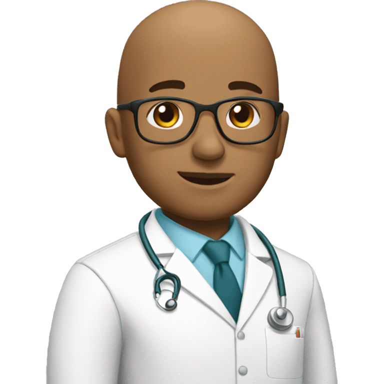 bald doctor emoji