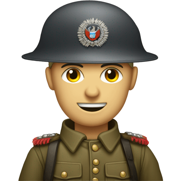 german ww1 soldier with spiked hat emoji