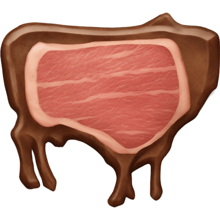 Texas shaped steak emoji