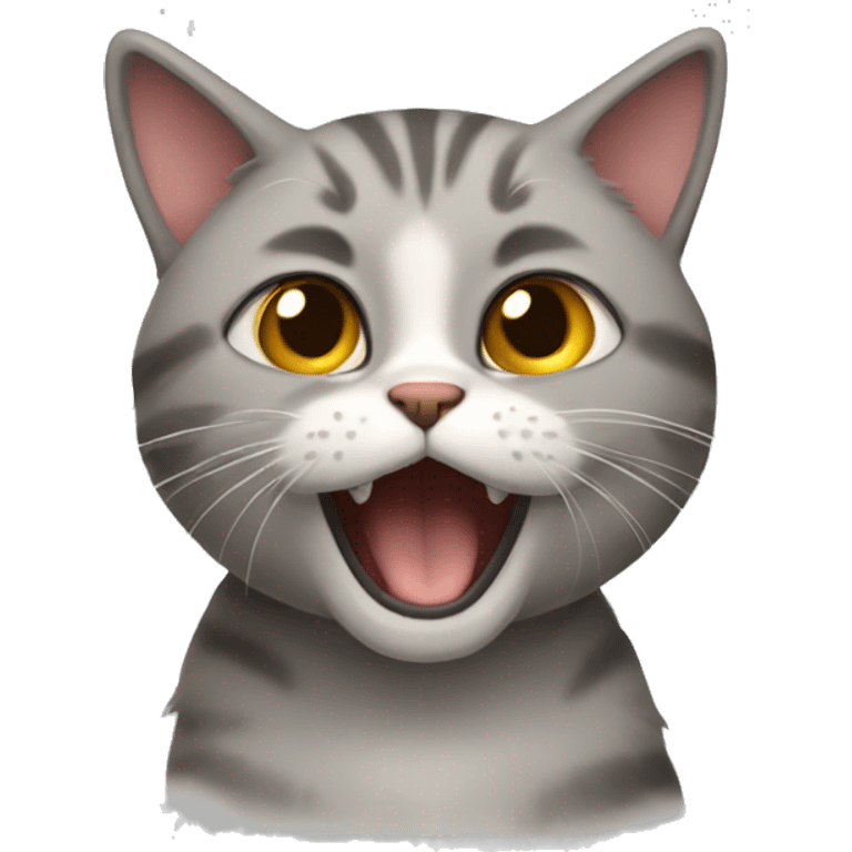 Cat in a fluster emoji