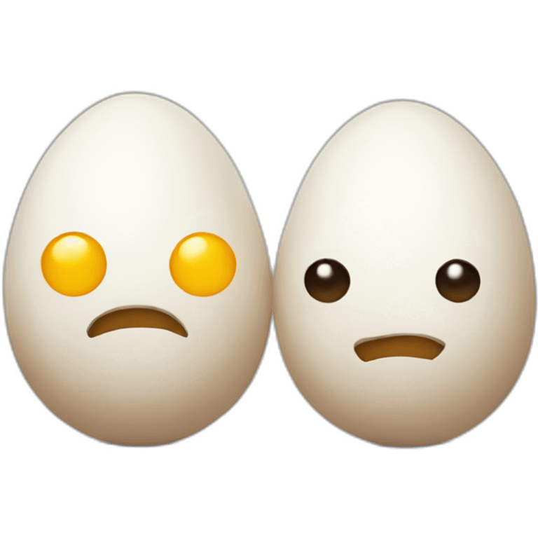 two eggs emoji