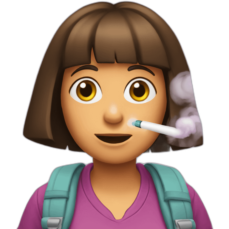 dora vaping emoji