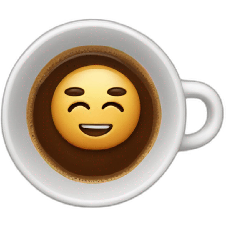 Coffee with crosiant emoji