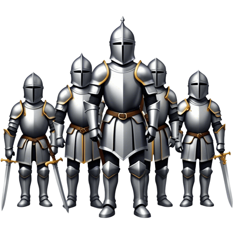 Group of knights in shadows emoji