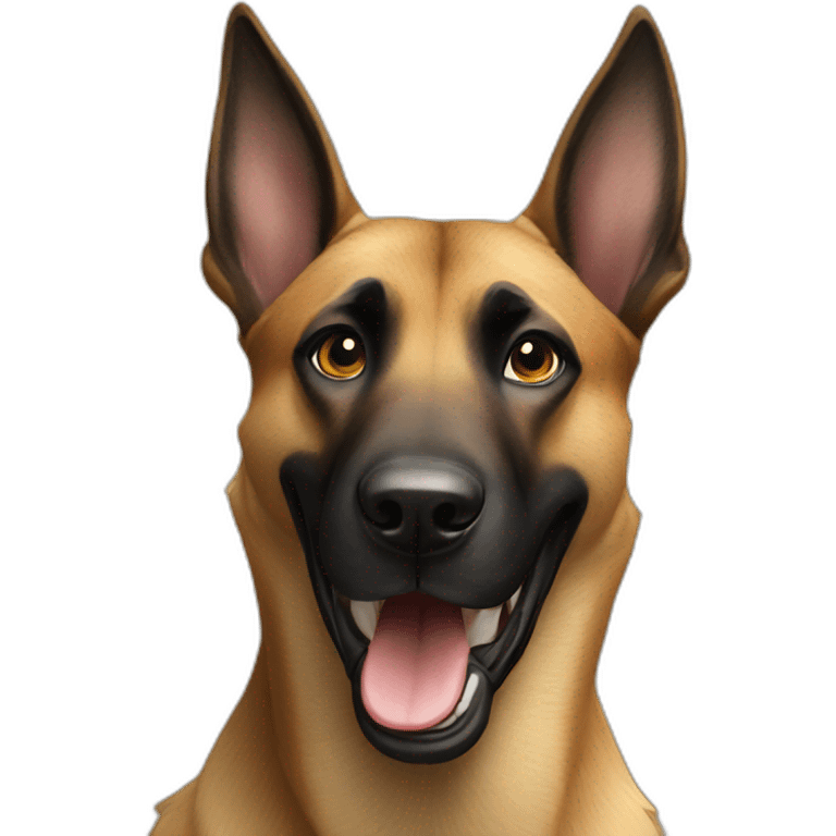 Malinois Waving hello emoji