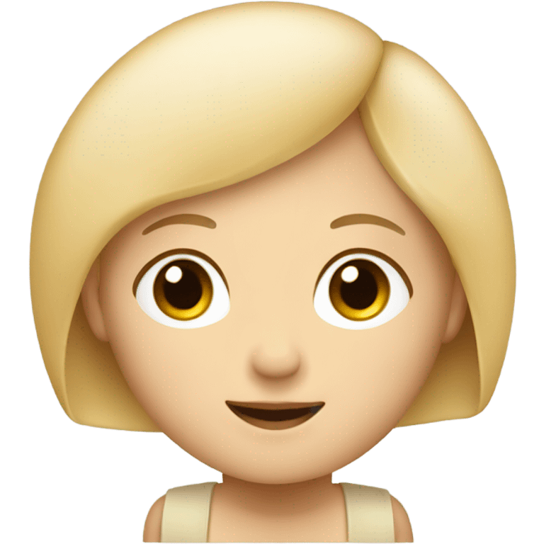 a blond girl with a body made of piadina emoji