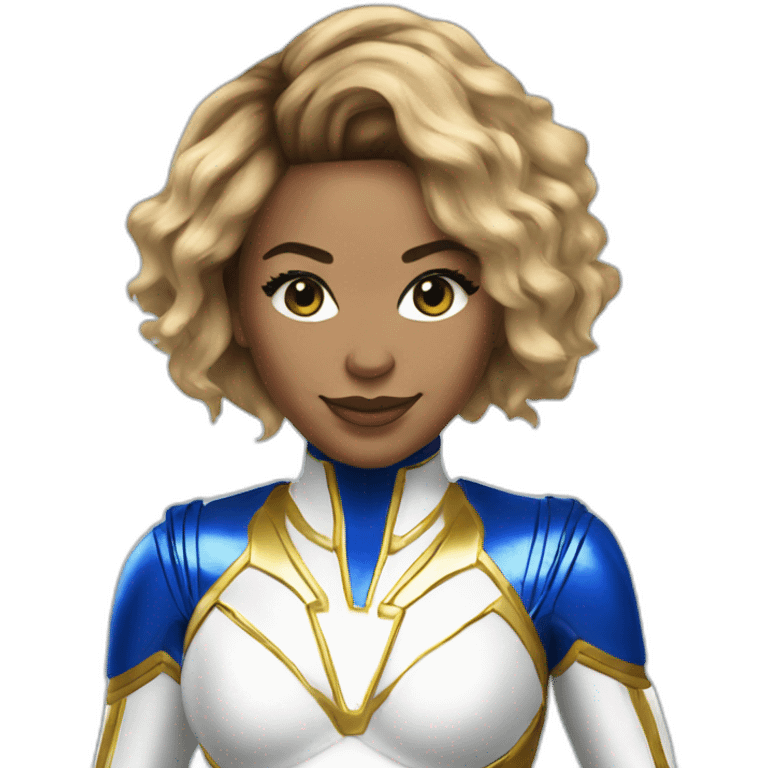 Beyoncé blue Power Ranger emoji