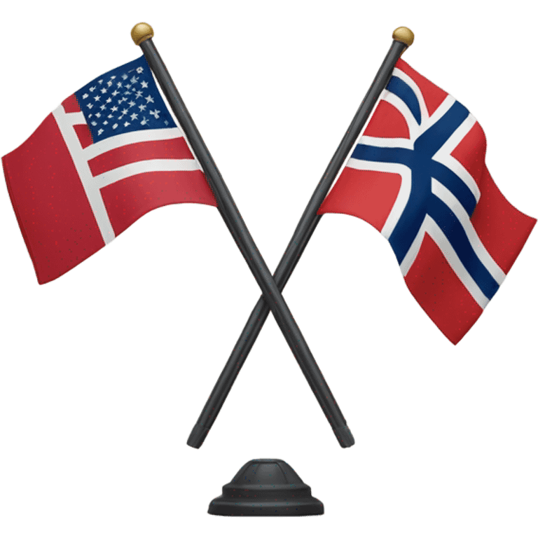 norway and us flag together emoji