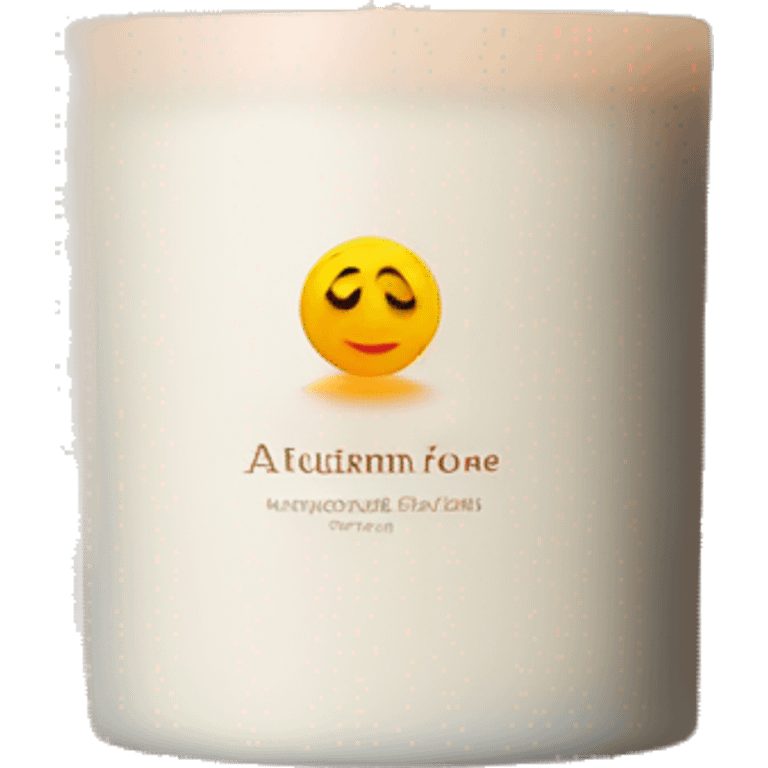 autumn vibe candle emoji